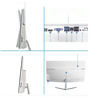 OEM 21inch Gaming PC All In One AIO Core I7 Full Setup All In One Desktop Computers With UPS Battery