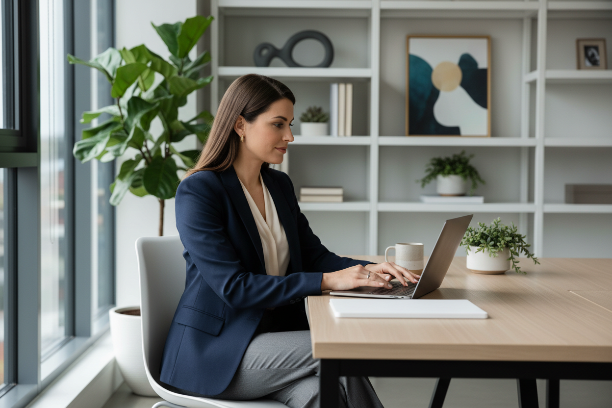 bisiness lady at office